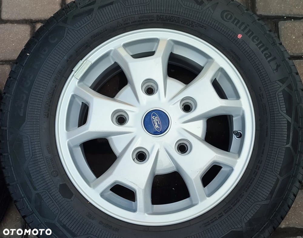 Koła Letnie Felgi Aluminiowe Oryg. Ford Transit 5x160 Et60 Continental 235/65/16 C 2022r 6,5-8mm Bdb  Starogard Gdański - Wysyłka - 4