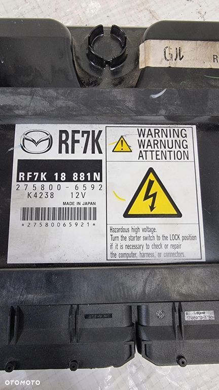 STEROWNIK KOMPUTER SILNIKA MAZDA 6 02-07R. 2.0 CITD RF7K18881N 275800-6592 - 5