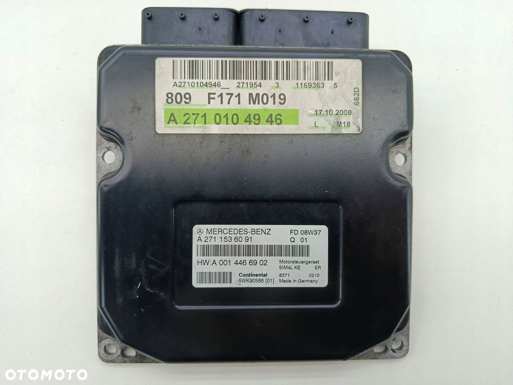 MERCEDES R171 KOMPUTER STEROWNIK SILNIKA A2711536091