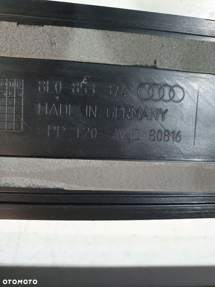 LISTWY NAKŁADKI PROGOWE 8E0853374 AUDI A4 B6 EUR KOMPLET - 9