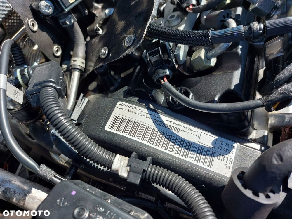 vw golf vii passat b8 octavia iii touran ii audi a3 8v 1.6 tdi dcz silnik - 3