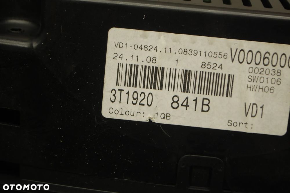 LICZNIK ZEGAR 3T1920841B SKODA SUPERB II 1.8 TSI - 5