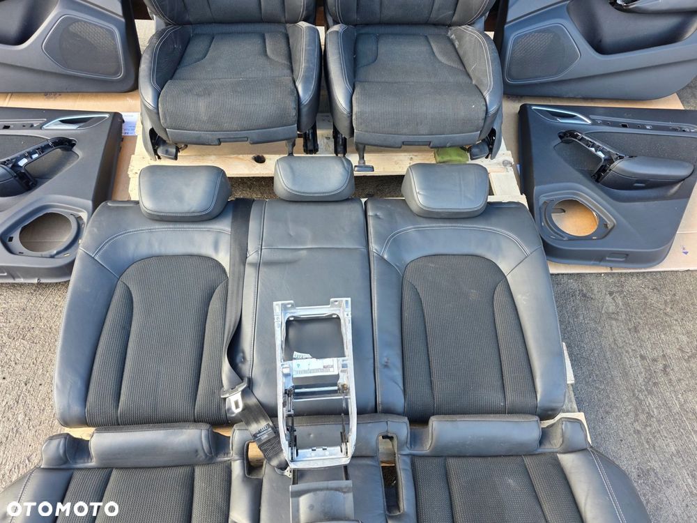 FOTEL FOTELE AUDI Q3 8U S LINE SKÓRA + MATERIAŁ KOMPLET ! - 3