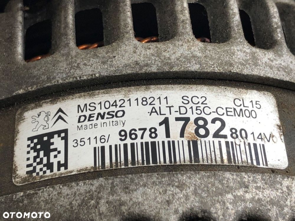 ALTERNATOR - 189.00 PLN - CITROEN C4 PICASSO II 2013 - 2022 1.2 THP 130 96 kW [130 KM] benzyna 2014 - 6