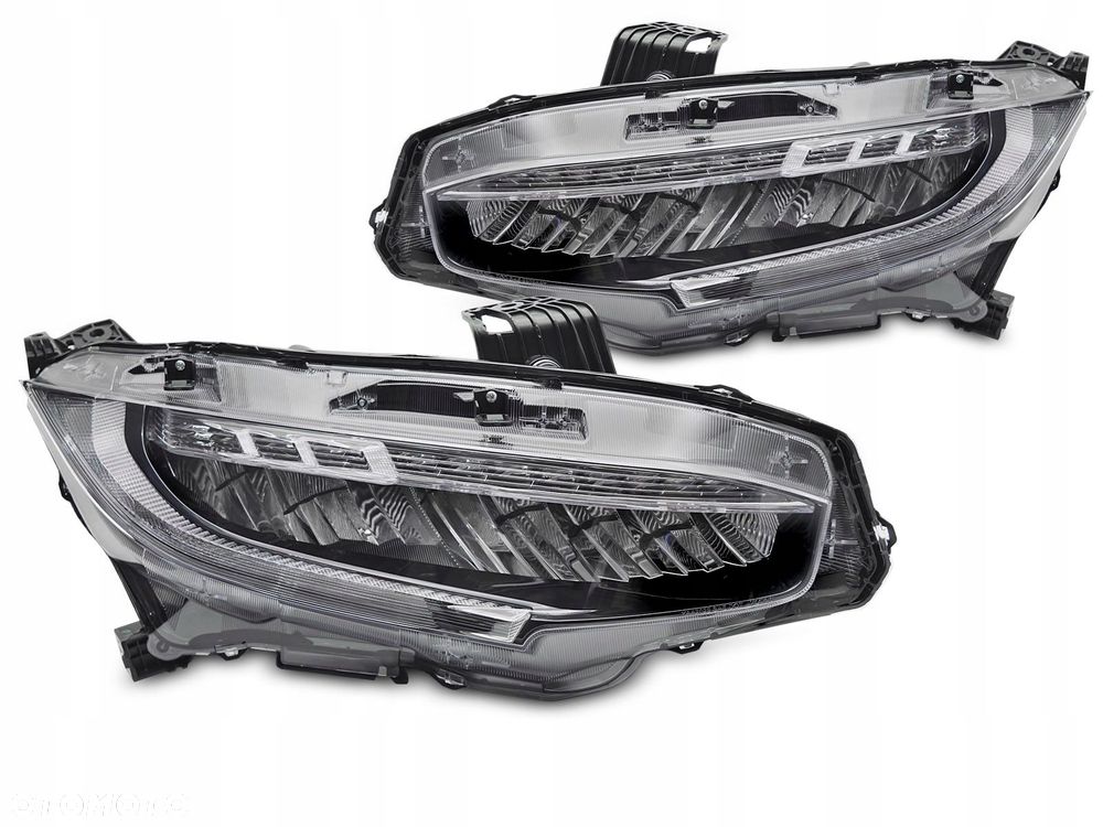 reflektor lampa kpl vland full led neon tuning honda civic x 10 2016-2021 - 2