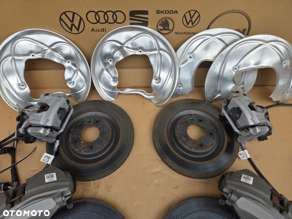 AUDI A4 A5 Q5 A6 A7 C8 4K TARCZE ZACISKI KLOCKI 4 TŁOCZKI 338MM JAK NOWE - 3