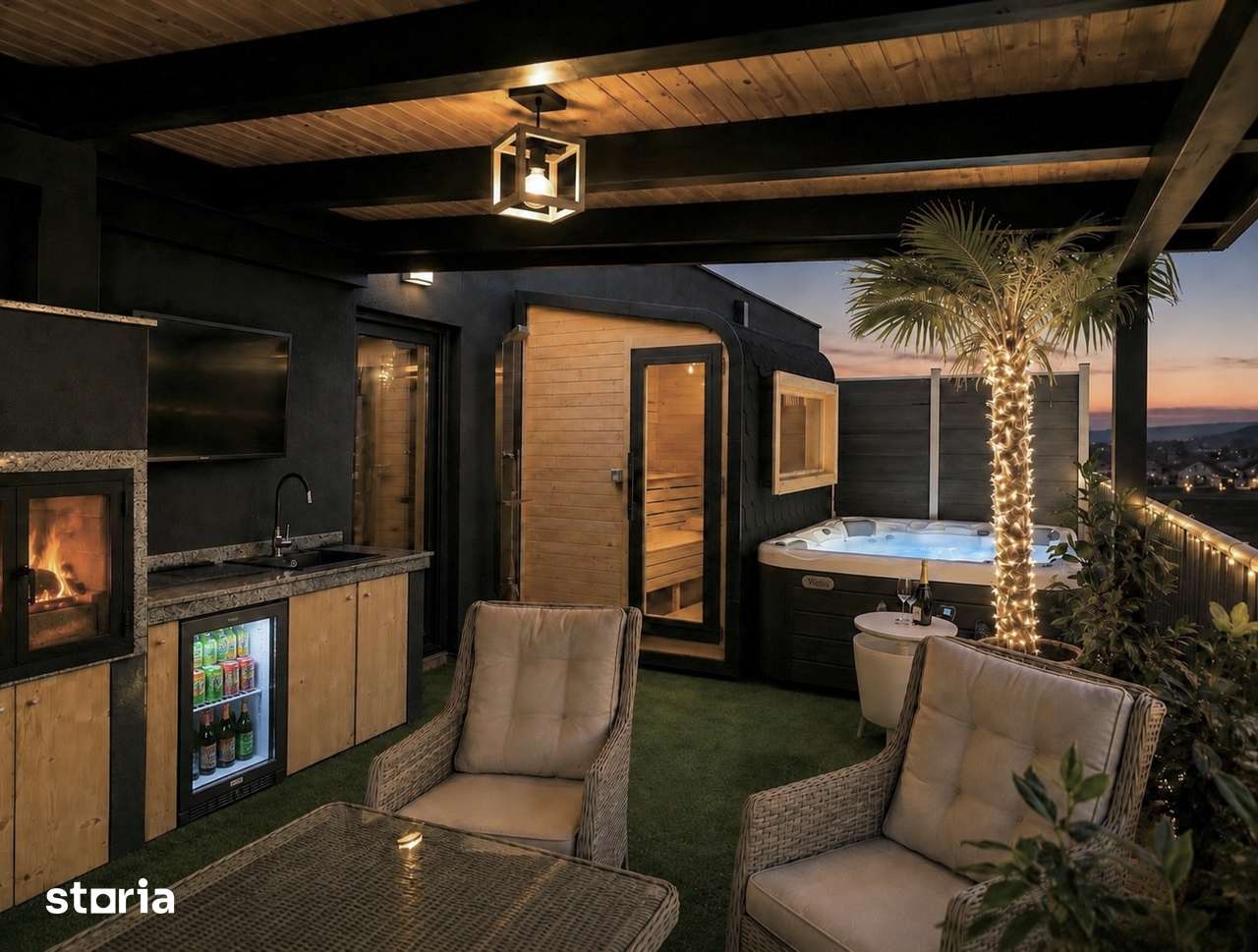Penthouse Exclusivist 185,3mp | 2 Nivele | Sauna | Jacuzzi | Semineu - Imagine principală: 2/20