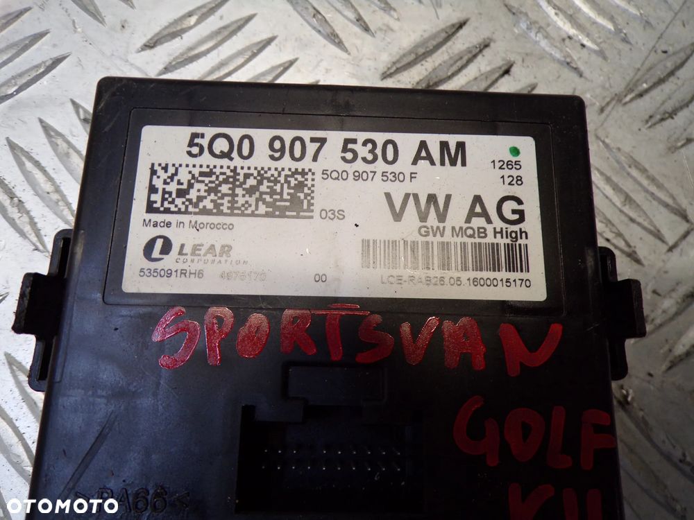 MODUŁ KOMFORTU GATEWAY VOLKSWAGEN AUDI SKODA SEAT 5Q0907530AM - 2