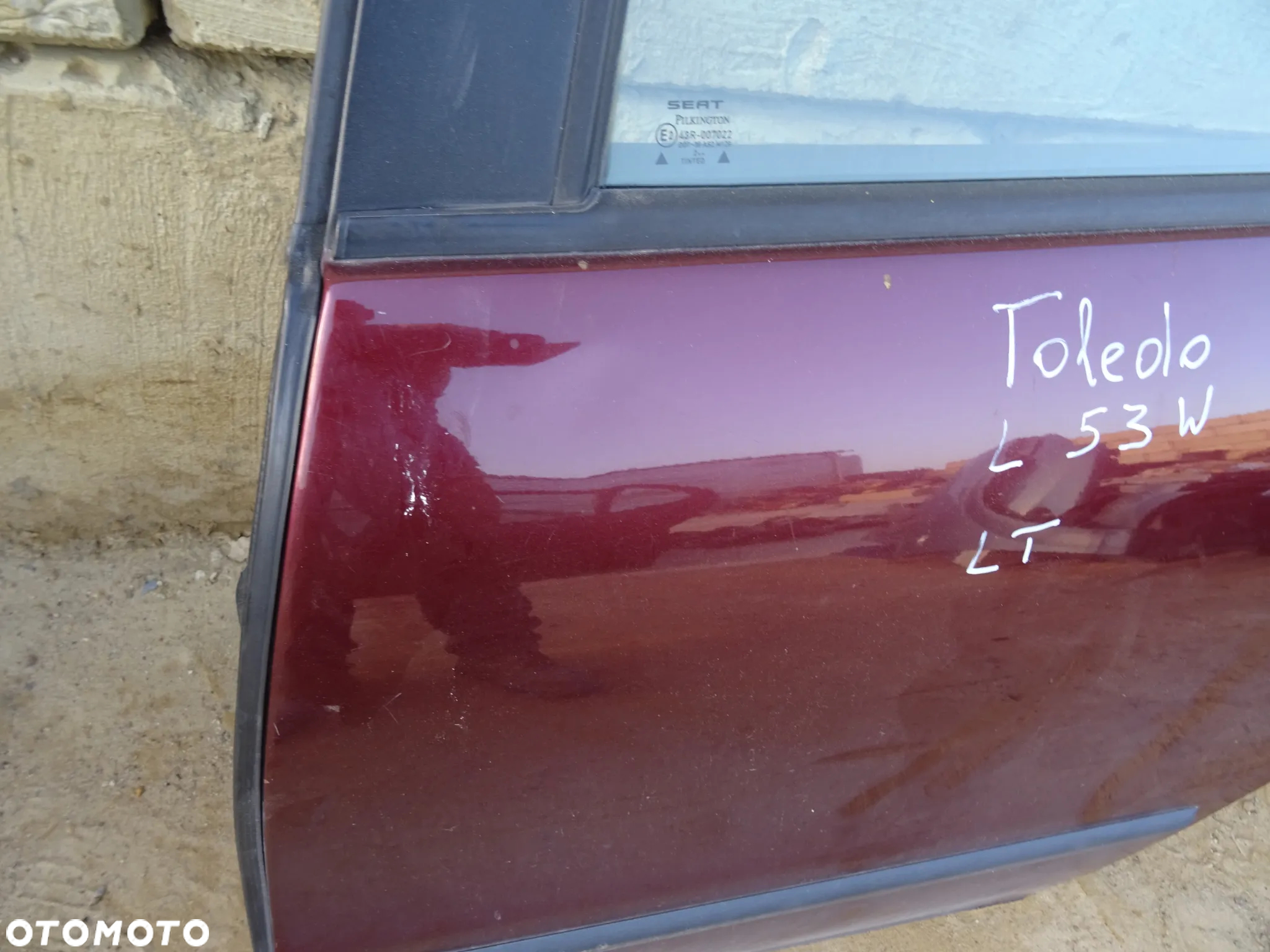 Drzwi lewe tył Seat Toledo II / Leon I LS3W (gołe) - 5