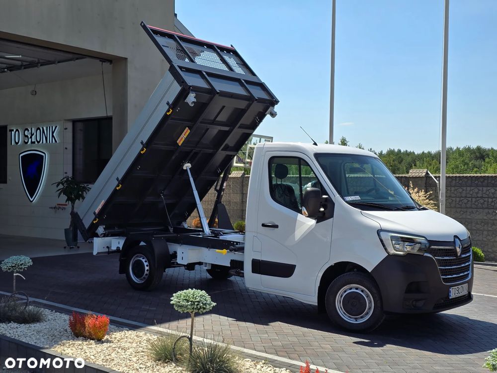 Renault MASTER 17Km WYWROTKA 3 STRONNA 1011Kg Ładowność SILNIK 2,3 AUTO NIE UŻYWANE NA GWARANCJI STAN NOWY NOWY NOWY SALON POLSKA TO SŁONIK BOGATE WYPOSAŻENIE HAK LEDY KLIMA TEMPOMAT - 2