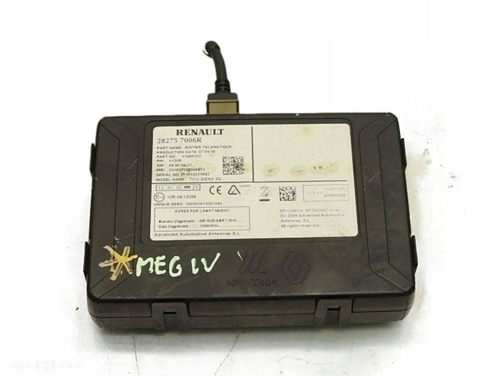 MODUŁ STEROWNIK NAWIGACJI RENAULT MEGANE IV 282757006R 51986222 - 1