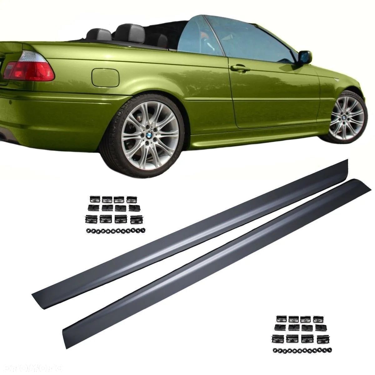 PROGI NAKŁADKI PROGOWE BMW E46 COUPE CABRIO M-PAKIET3 - 1