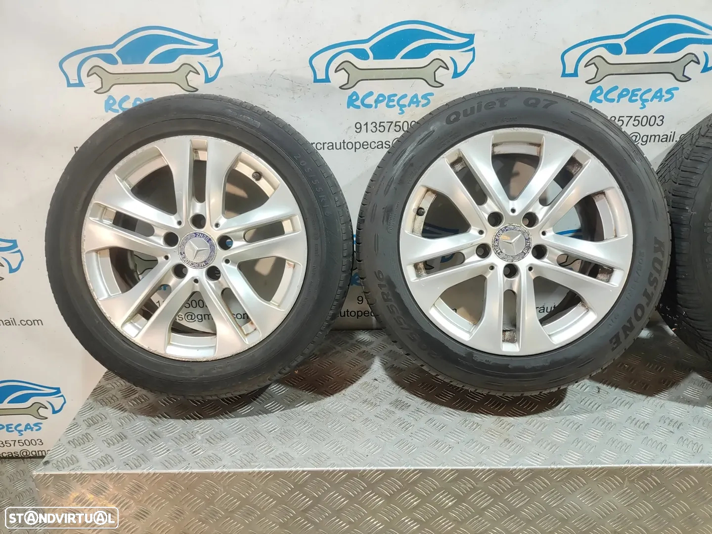 Jantes 16" Borbet | Mercedes Benz - Class C | W204 - ORIGINAIS - 7J | ET43 | 5x112 - 16 Polegadas | A2044017202 | 2044017202 | Jante | 5 x 112 | 205 55 16 - 4