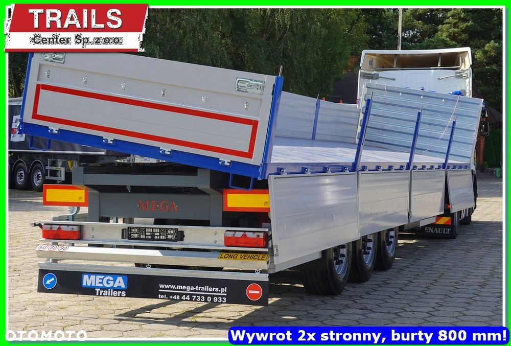 Inny Wywrotka 2x strony, platforma 12,60 m, burty ALUM 600/800 mm !!! - 2