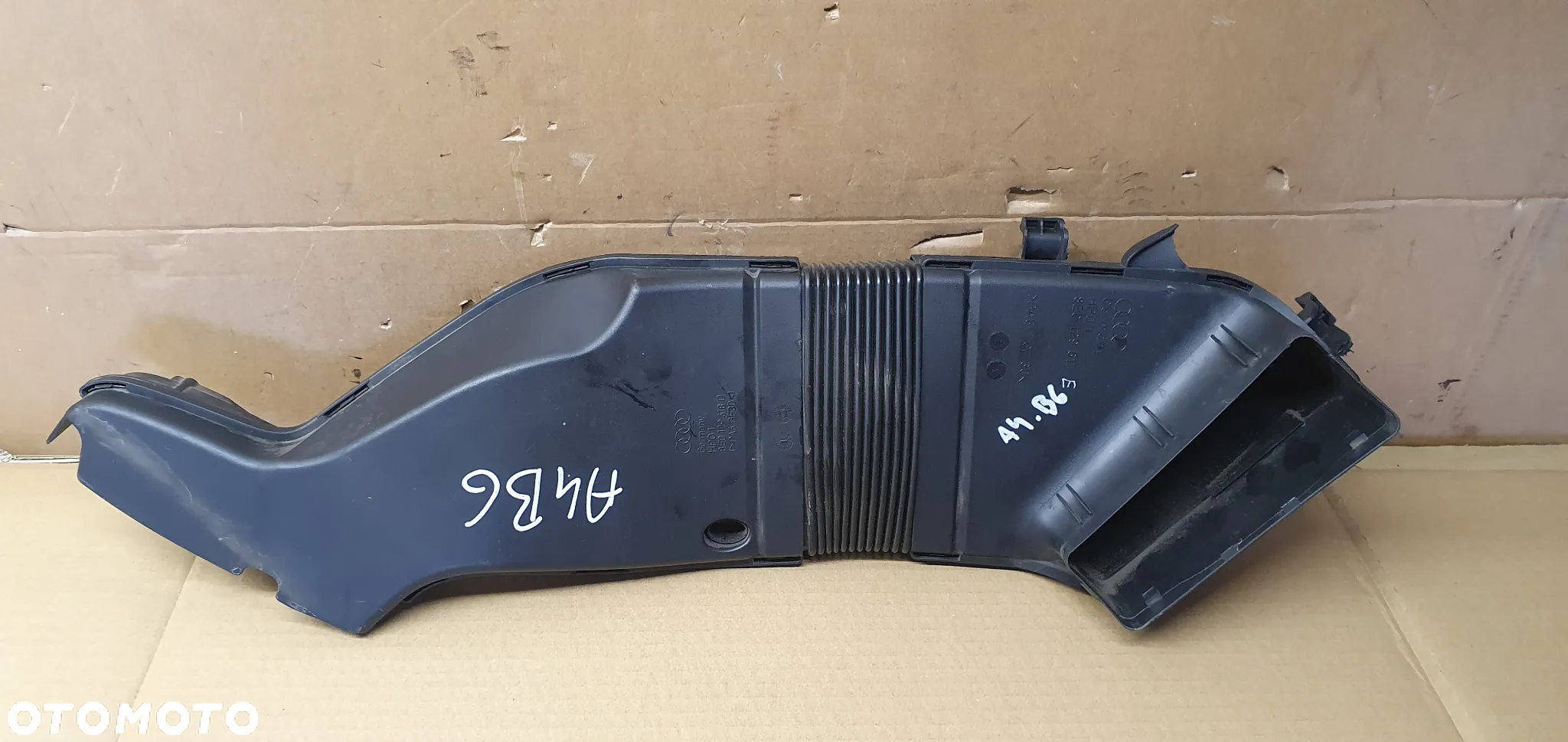 Rura przewód dolot wlot powietrza Audi A4 B6 8E0129618D 8E0129617E - 6