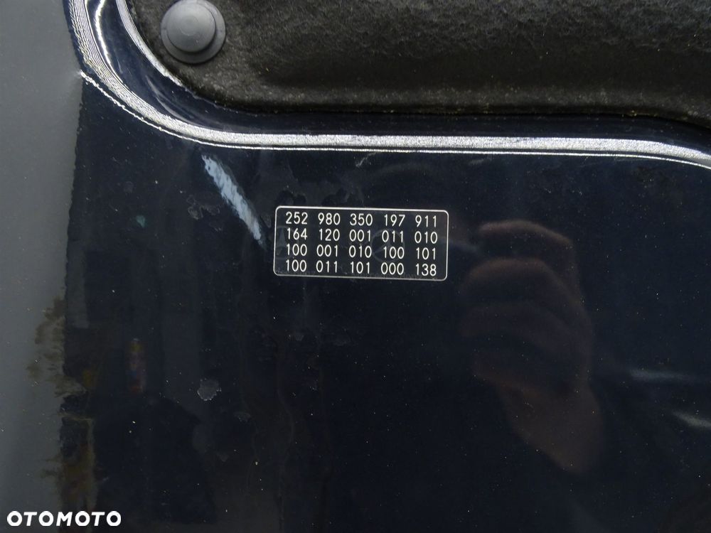 Maska pokrywa silnika przód przednia 197 1648801205 mercedes ml w164 - 12