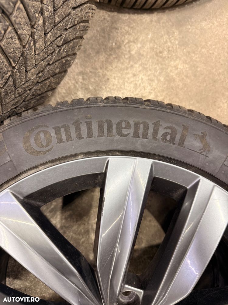 Set jante aliaj VW ARTEON an 2024 cu cauciucuri 245/45R18 si senzori presiune - 8