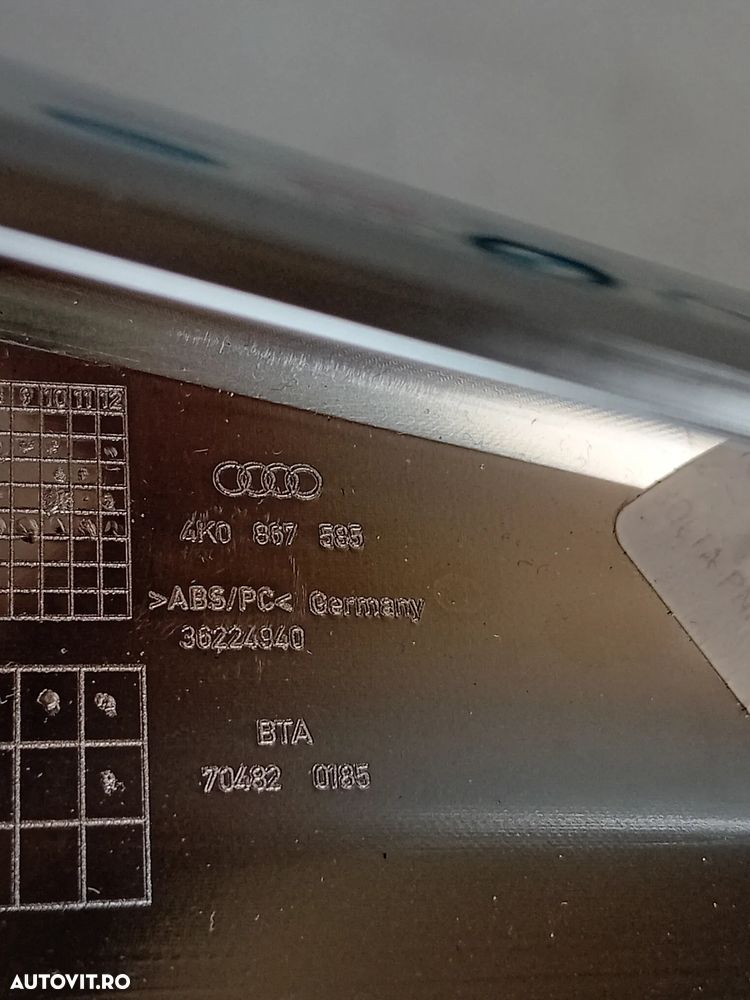 Ornament Trim Usa Stanga Fata Cu LED Lumini Ambientale Audi A6 4K C8 AN 2018-2024 - 7