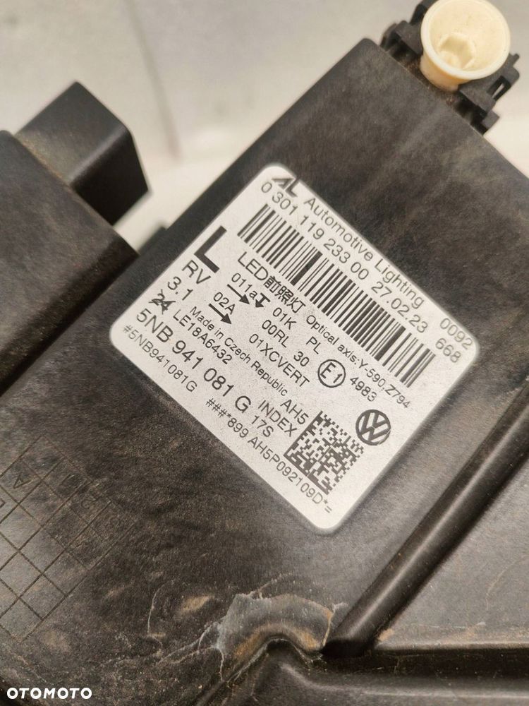 Volkswagen Tiguan II LIFT IQ LED Przód strona lewa 5NB941081G - 8