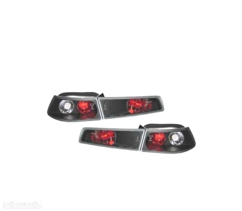 FAROLINS TRASEIROS ALFA ROMEO 145 94-01 FUNDO PRETO - 2