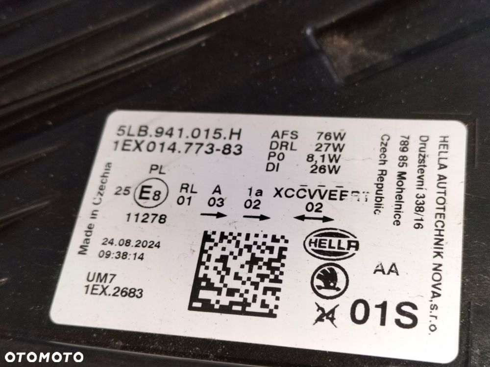 lampa przednia reflektor lewa skoda enyaq 21- full led - 11