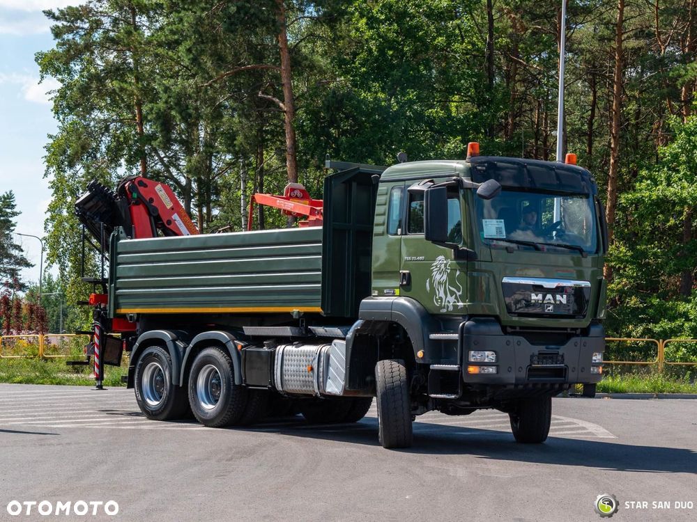 MAN TGS 35.480 6x6 PALFINGER PK 20002 HDS Chwytak Kosz Wywrotka - 13