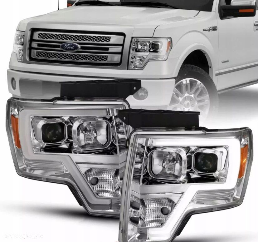 Reflektory Lampy kpl Soczewka Clear Chrom Europa Ford F150 XII mk 12 08- - 3