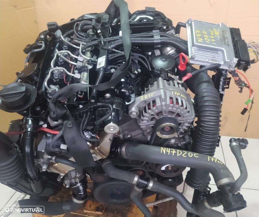 Motor BMW 120D 320D 177cv E87 E90 120 mil km 2011 N47D20C caixa automatica 6HP21 - 4