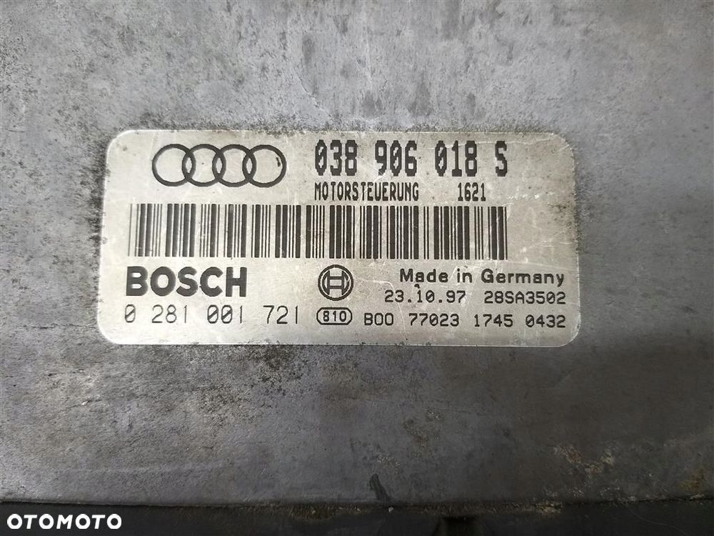 Komputer sterownik silnika Audi A4 B5 1995-2001 1,9 TDI 038906018S ORYGINAŁ - 2