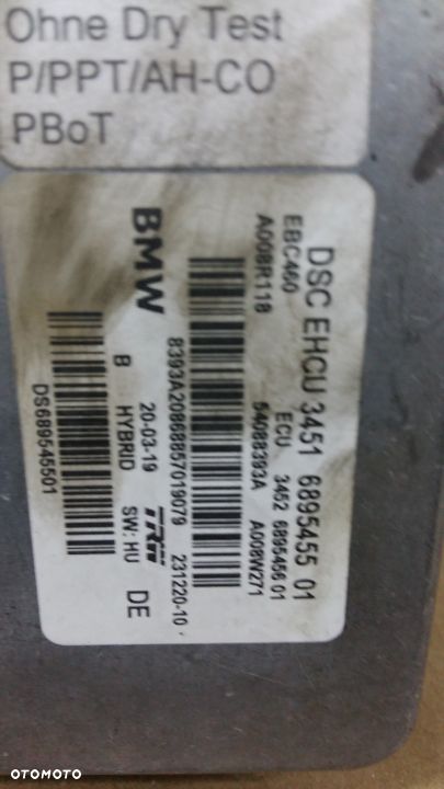 BMW  POMPA ABS DSC EHCU 3451 6895455 - 6