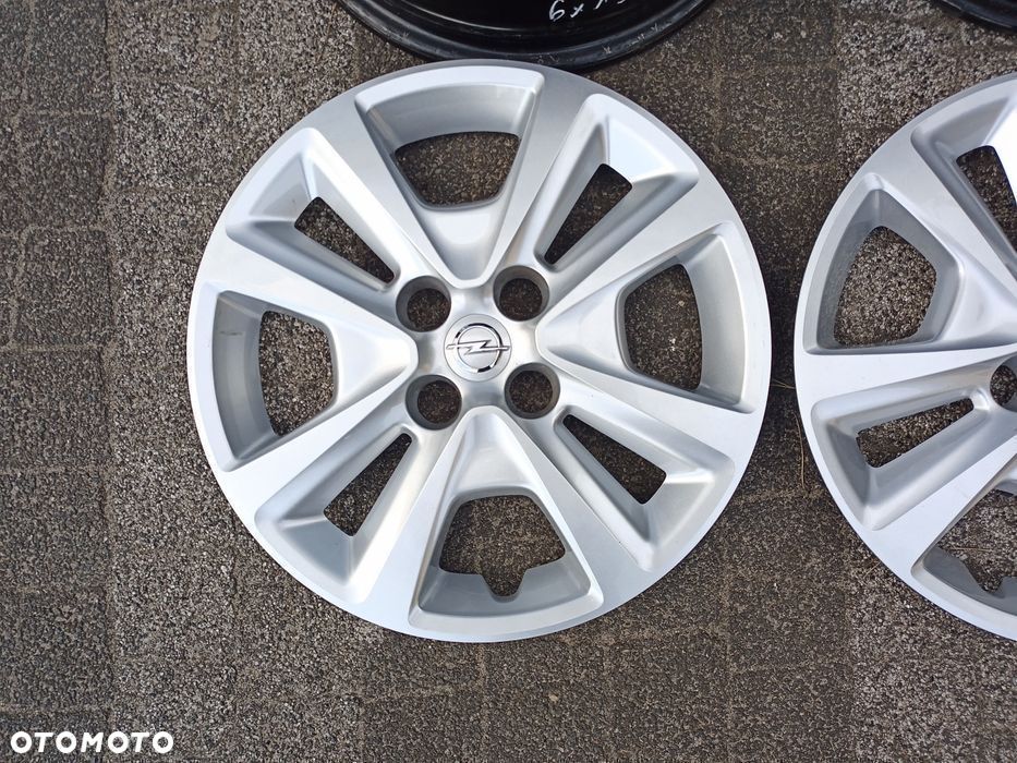 Opel CORSA ADAM Karl 4*100 Felgi struktura+ Kołpaki+ TPSM DEMO jak NOW - 3