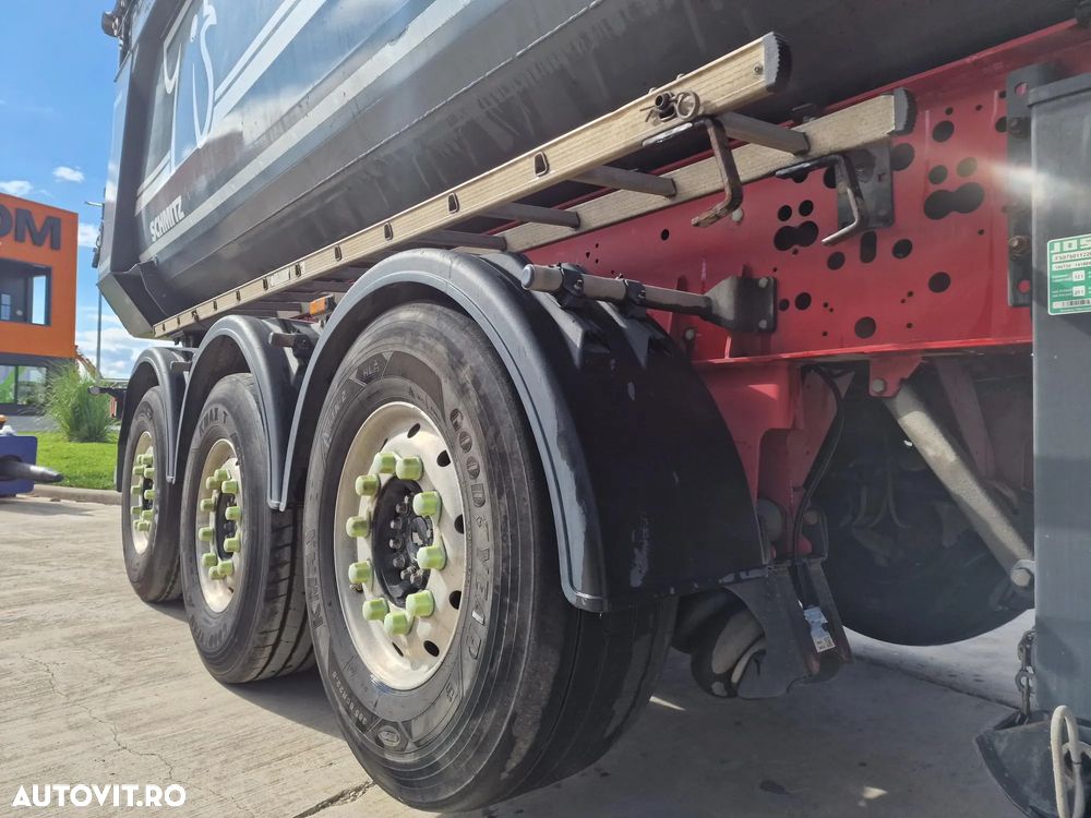 Schmitz Cargobull SKI BASCULABILA de 28mc, PRELATA RABATABILA electric, jante ALUMINIU, AXA LIFTABILA, picioare sprijin, HARDOX, Posibilitate leasing 4 ani, anvelope 385/65R22,5 70% -OK, STARE FOARTE BUNA-PROMOTIE 22.900 EUR+Tva - 9