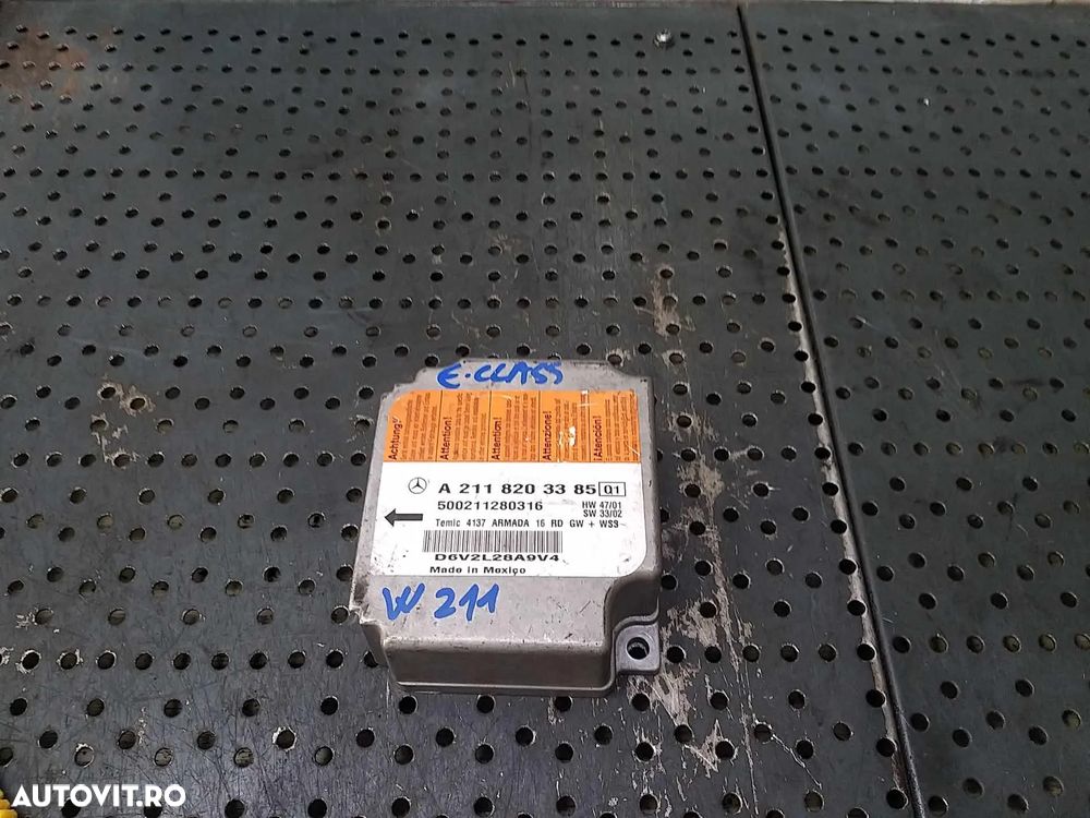 Modul calculator airbag mercedes e class w211 a2118203385 - 1