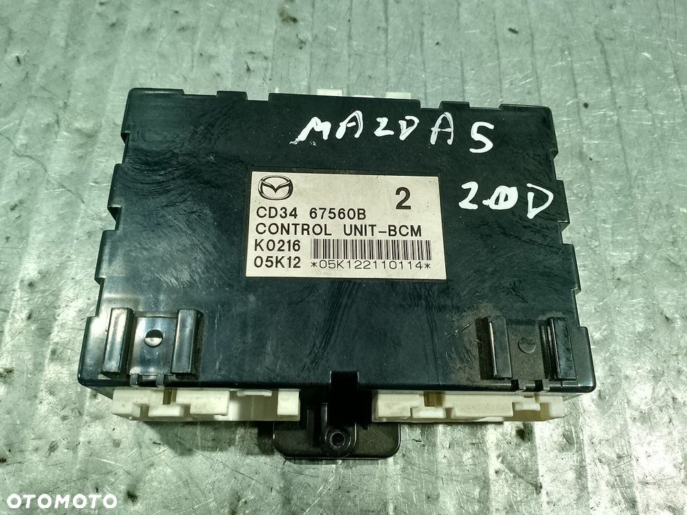 MODUŁ BCM MAZDA 5 ( 05-10 ) 67560B 2.0 D  RF7 - 1