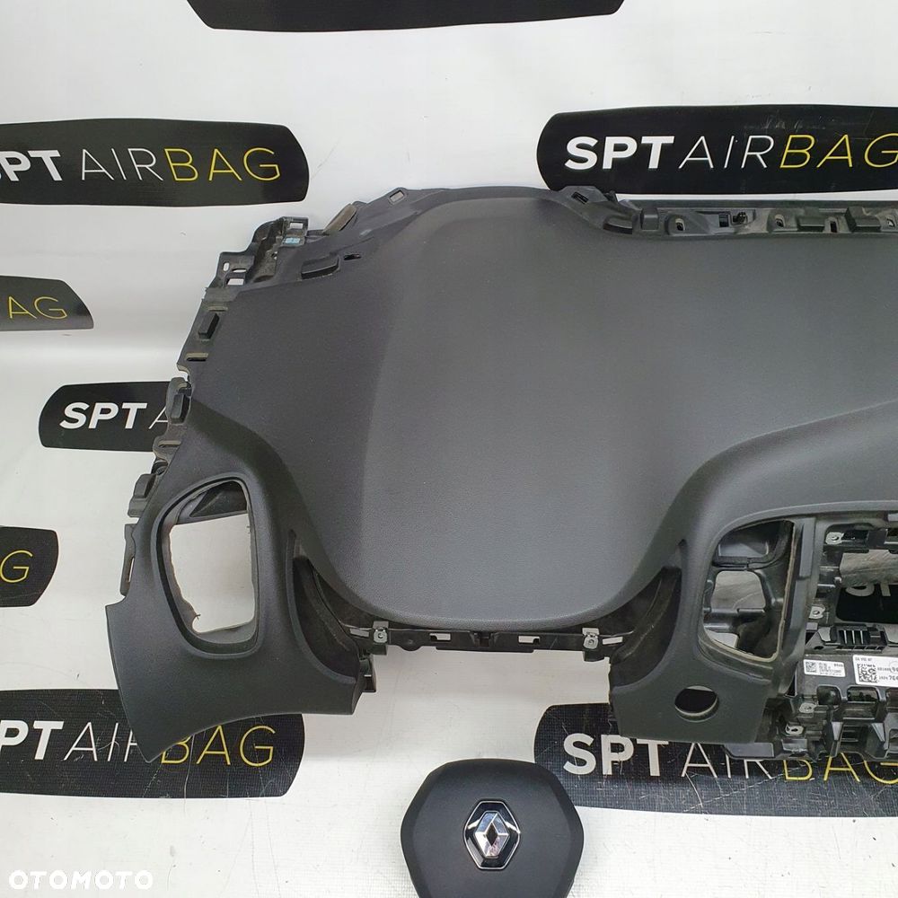 RENAULT SCENIC IV 4 DESKA ROZDZIELCZA GUMA START STOP KONSOLA KOKPIT PULPIT PODUSZKI AIRBAG AIR BAG PASY KIT SET - 2