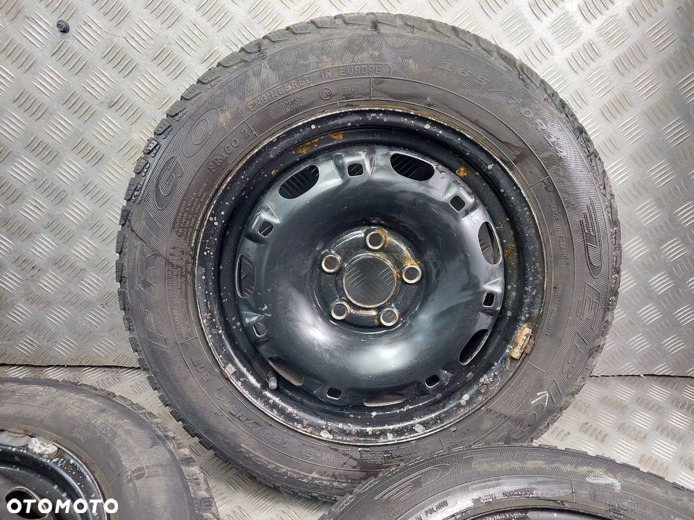 KOŁA FELGI OPONY ZIMOWE 4 SZT 5x100 5Jx14 165/70R14 SEAT VW SKODA AUDI - 7