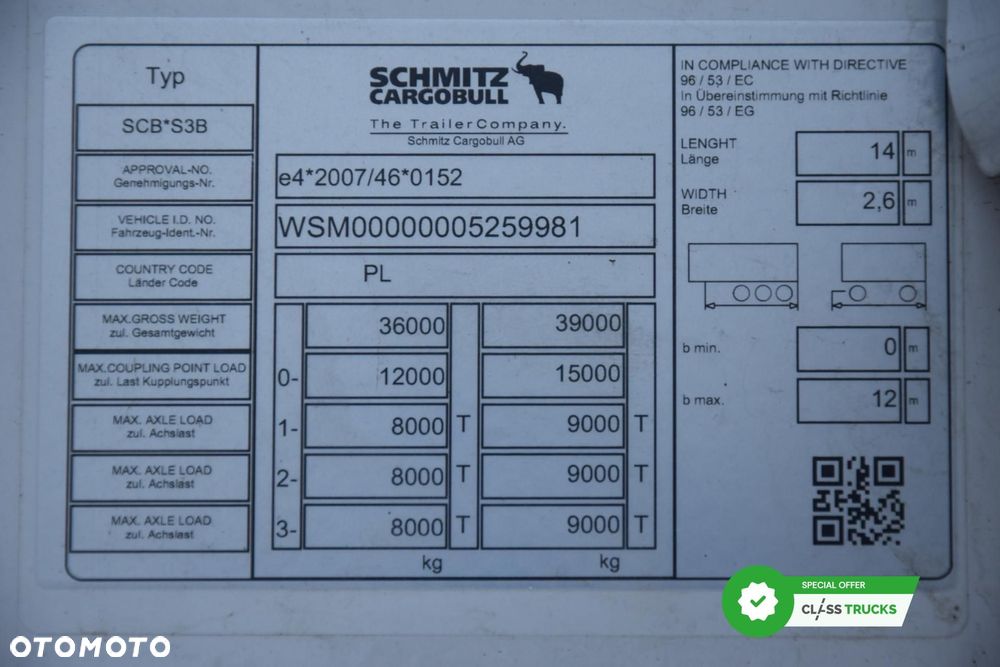 Schmitz Cargobull SKO FP 60 ThermoKing SLXi 300 - 15