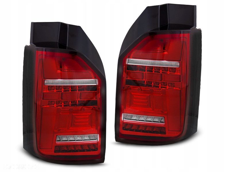 Lampy Tylne Diodowe Vw T6 / T6.1 2015-21 Red White Led Dts - 1