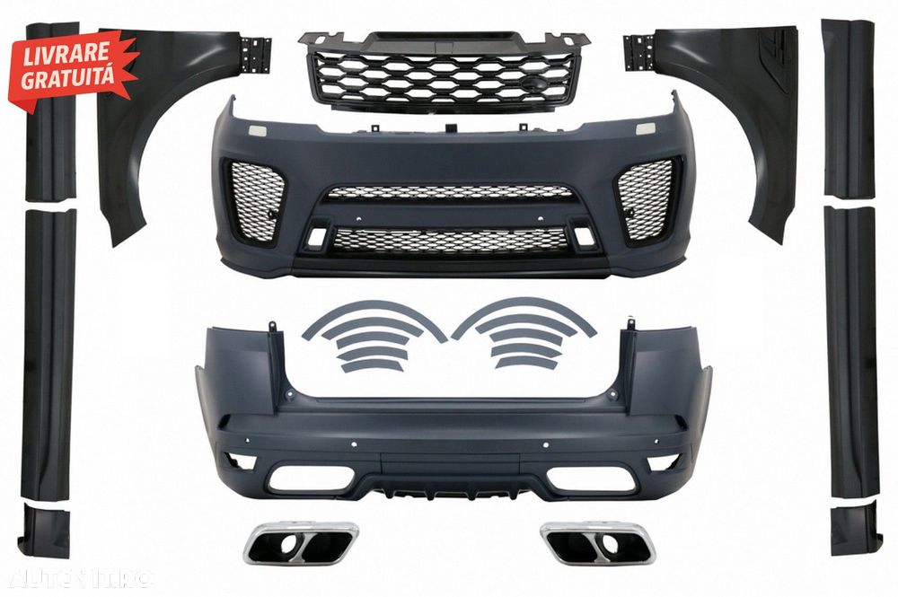 Pachet Exterior Range Rover Sport L494 (2013-2017) Conversie catre 2019 SVR Design- livrare gratuita - 1
