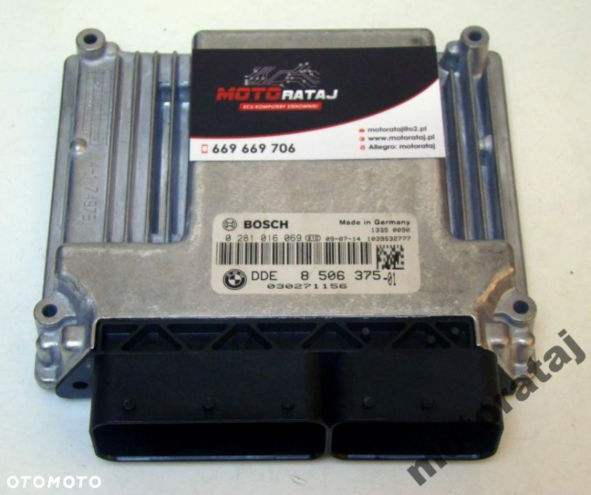 KOMPUTER BMW E87 2.0D 0281016069 8506375 - 1