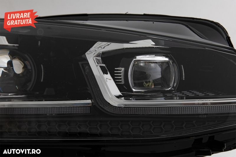 Grila Centrala cu RHD Faruri LED Semnal Dinamic VW Golf 7.5 VII Facelift (2017+) G- livrare gratuita - 10