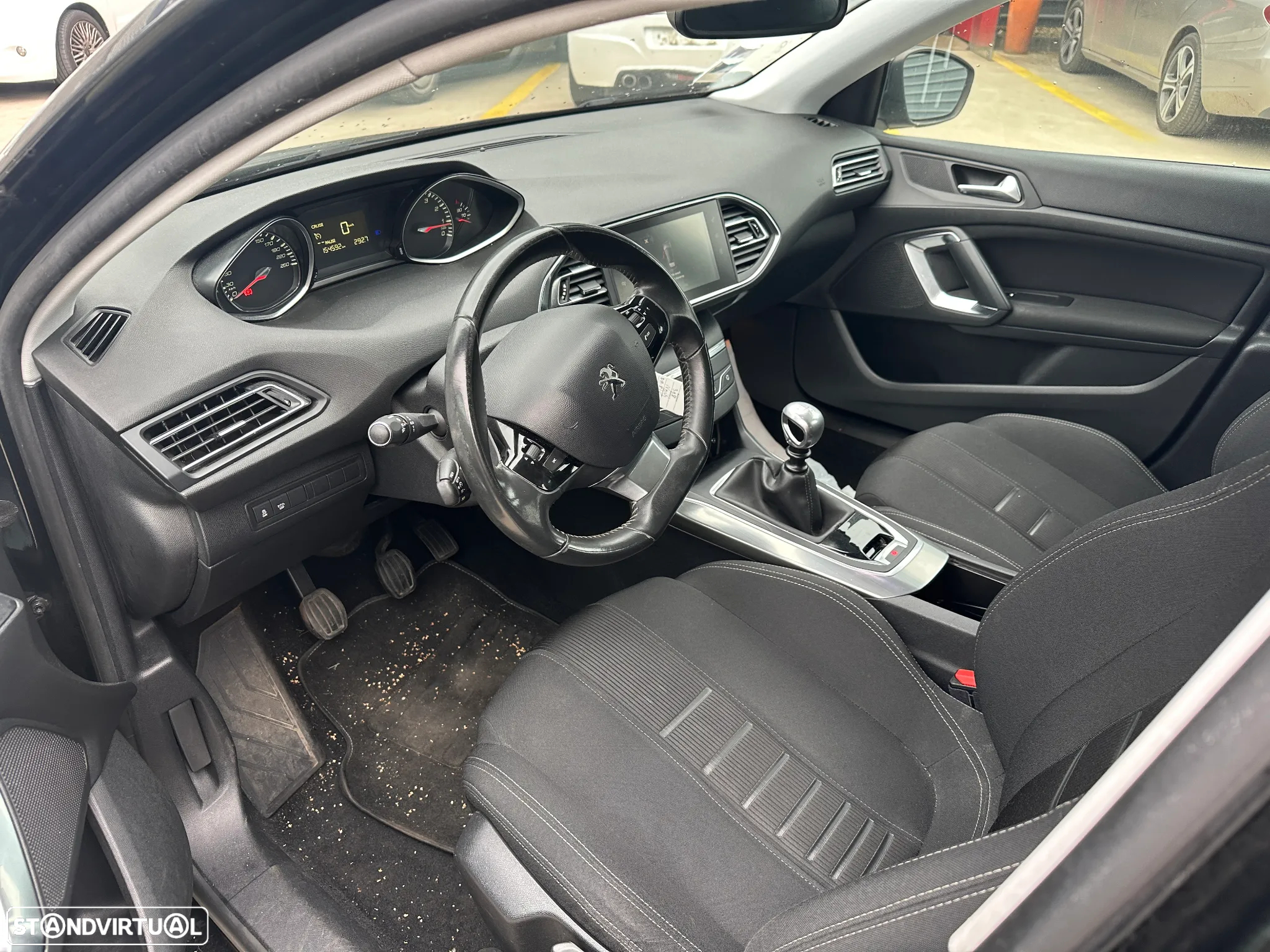 PEUGEOT 308 1.2 PURETECH 130 CV ALLURE (FULL LED) ANO 2015 EM CENTRO DE ABATE - 6