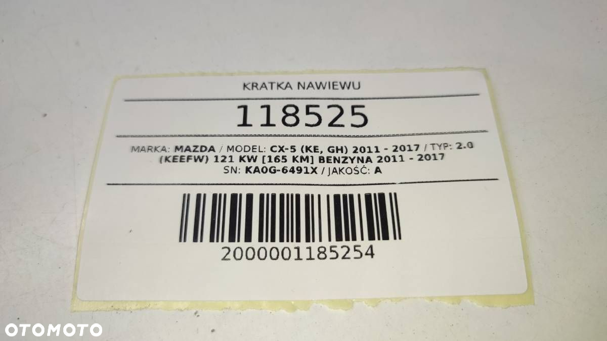 KRATKA NAWIEWU ŚRODKOWA LISTWA DEKOR DESKI MAZDA CX-5 I EUROPA KA0G-6491X - 7