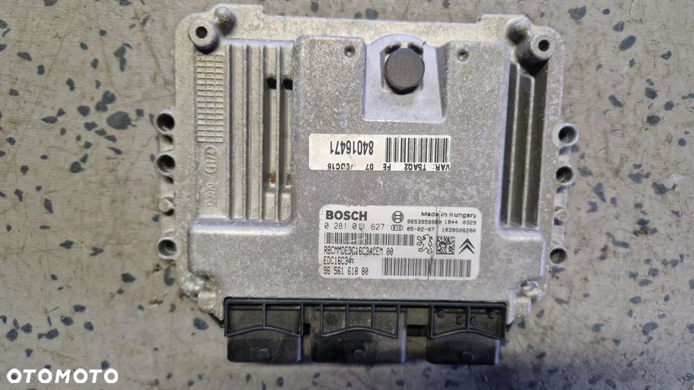 PEUGEOT 307 1.6 HDI STEROWNIK SILNIKA 0281011627 - 1