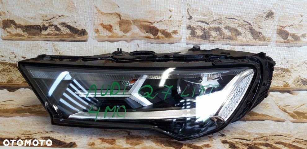 audi q7 lift 4m0 941 011c full led europa lewa idealna kompletna - 1