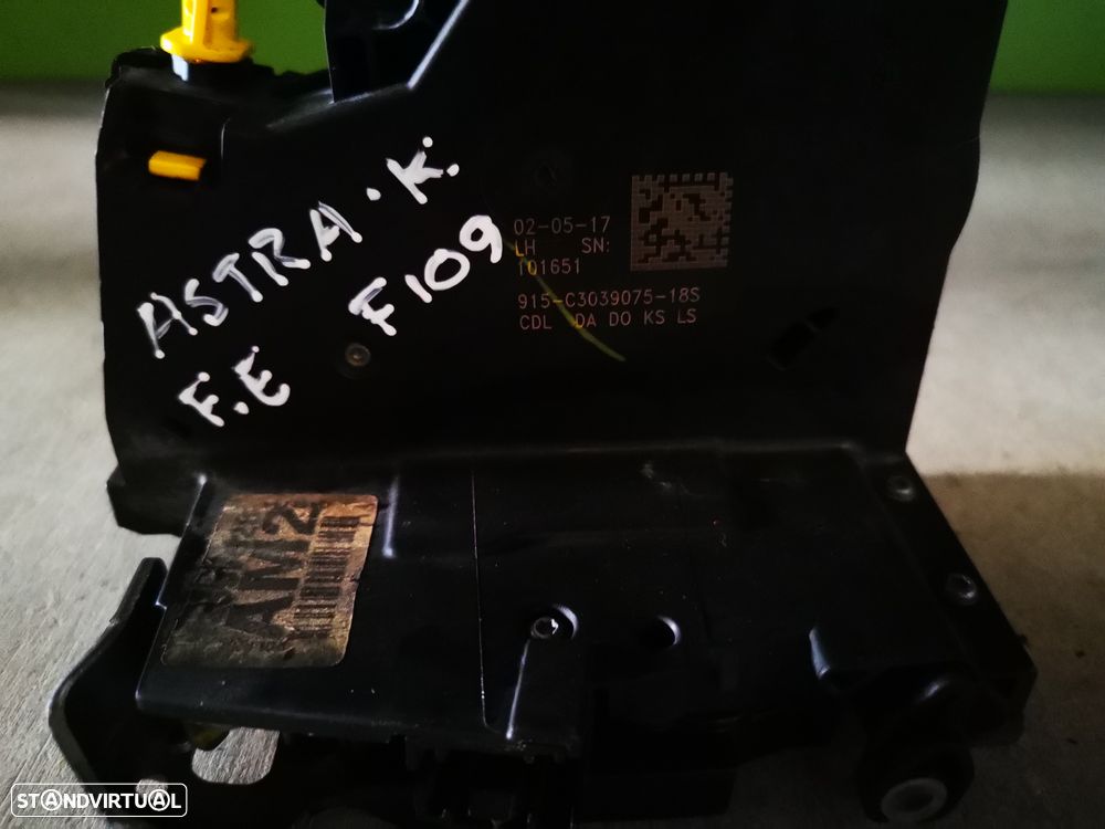 OPEL ASTRA K FECHADURA PORTA FRENTE ESQUERDA - F109 - 3