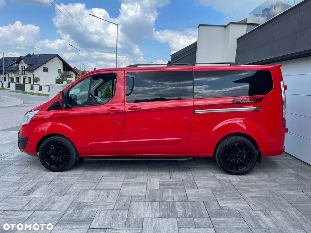 Ford TRANSIT CUSTOM LONG L2H1 Klima Navi Kamera Grzane Fotele 2xDrzwi Boczne Skóry Dubel Kabina 6os. Tempomat 2xPdc Rury - 8