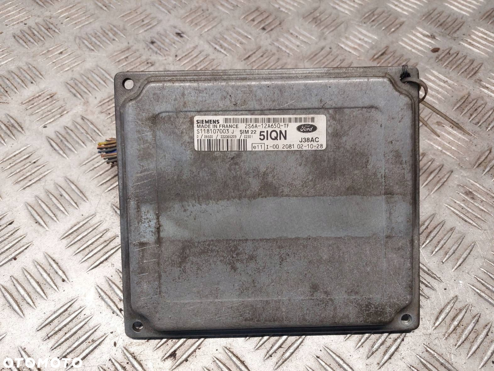ZESTAW STARTOWY FORD FIESTA MK5 1.6 16V 2S6F-12A650-TF - 2