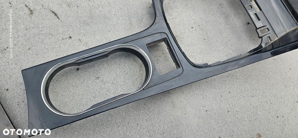 Ramka tunelu biegów Ford Mondeo Mk4 2008r Ghia czarna drewno - 6