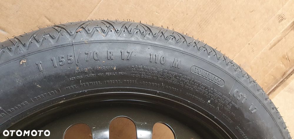 Koło zapasowe dojazdówka zapas A2194000002 5x112 T155/70 ET34 R17 Mercedes E Klasa W211 - 9